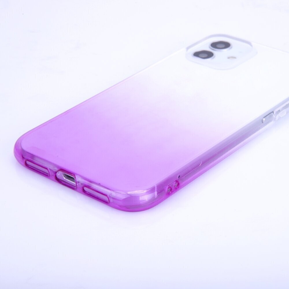 Fusion Gradient case silikoonist ümbris Samsung A536 Galaxy A53 5G läbipaistev - violetne hind ja info | Telefonide kaitsekaaned ja -ümbrised | hansapost.ee