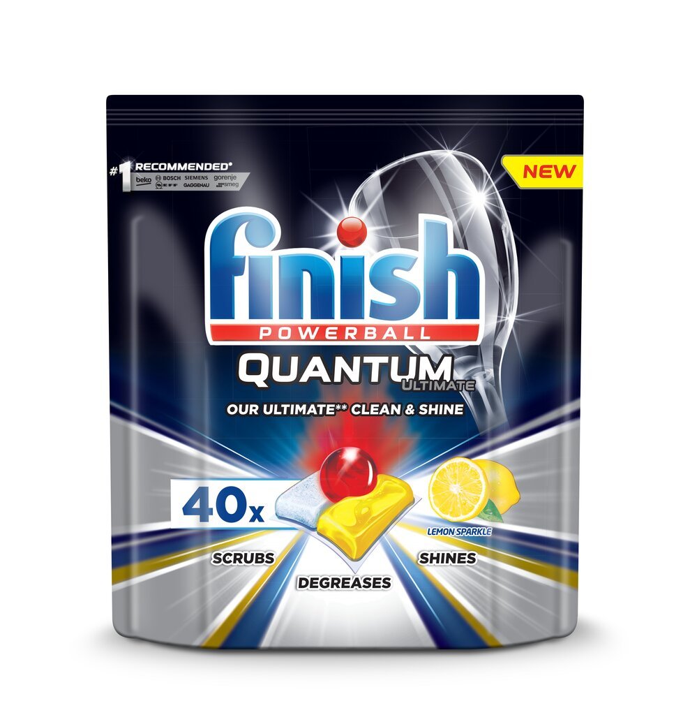 Nõudepesumasina tabletid FINISH Quantum Ultimate Lemon, 40 tk hind ja info | Nõudepesuvahendid | hansapost.ee