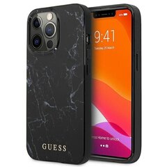 Guess Marble Hardcase originaal telefoniümbris sobib iPhone 13 / 13 Pro / 14, must цена и информация | Чехлы для телефонов | hansapost.ee