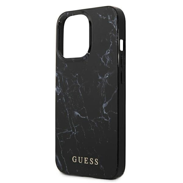 Guess Marble Hardcase originaal telefoniümbris sobib iPhone 13 / 13 Pro / 14, must цена и информация | Telefonide kaitsekaaned ja -ümbrised | hansapost.ee