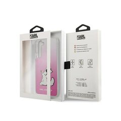 Karl Largerfeld case for Samsung Galaxy S22 KLHCS22SCFNRCPI pink hard case Choupette Eat Gradient hind ja info | Telefonide kaitsekaaned ja -ümbrised | hansapost.ee