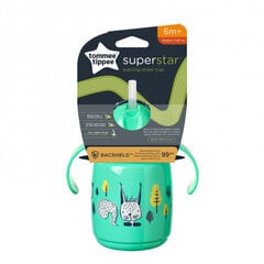 Tommee Tippee treeningtass kõrrega, 7 m+, 300 ml, green цена и информация | Бутылочки и аксессуары | hansapost.ee