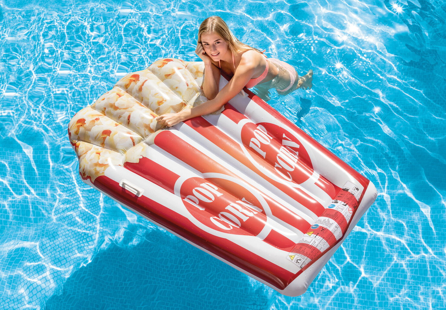 Täispuhutav voodi/parv Intex Popcorn, 178x124 cm hind ja info | Täispuhutavad veemänguasjad ja ujumistarbed | hansapost.ee