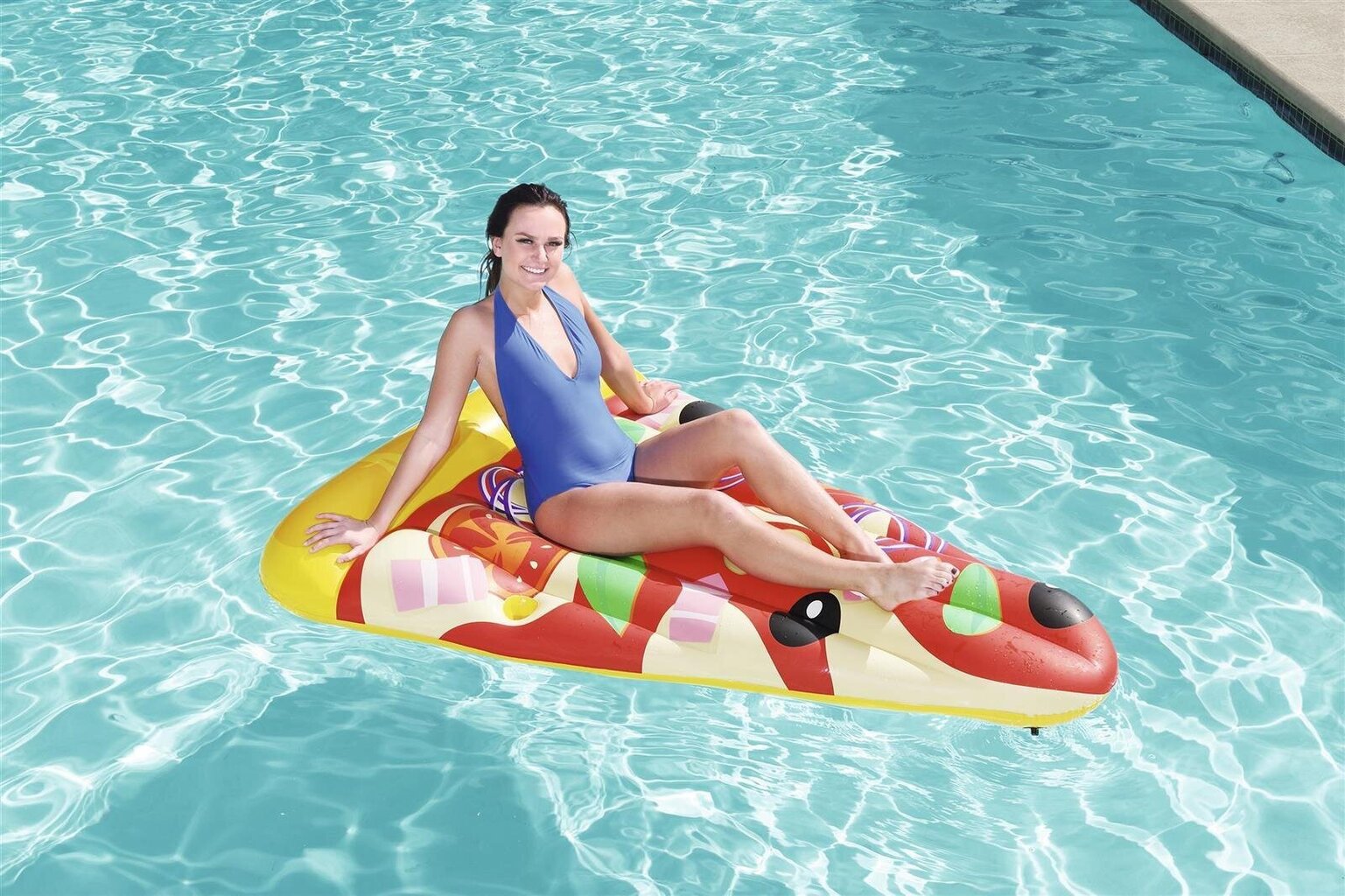 Täispuhutav rannamadrats Bestway Pizza Party Lounge 188x130 cm цена и информация | Täispuhutavad veemänguasjad ja ujumistarbed | hansapost.ee
