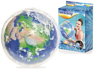Надувной пляжный мяч Bestway Earth Explorer, 61 см цена и информация | Надувные и пляжные товары | hansapost.ee
