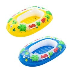 Täispuhutav lastepaat Bestway Kiddie Raft, 102x69 cm, sinine/kollane hind ja info | Täispuhutavad veemänguasjad ja ujumistarbed | hansapost.ee