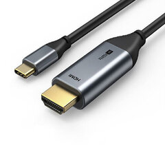 USB-C - HDMI, 4K, Ultra HD, 1.8 m, 2.0 ver. цена и информация | Кабели и провода | hansapost.ee