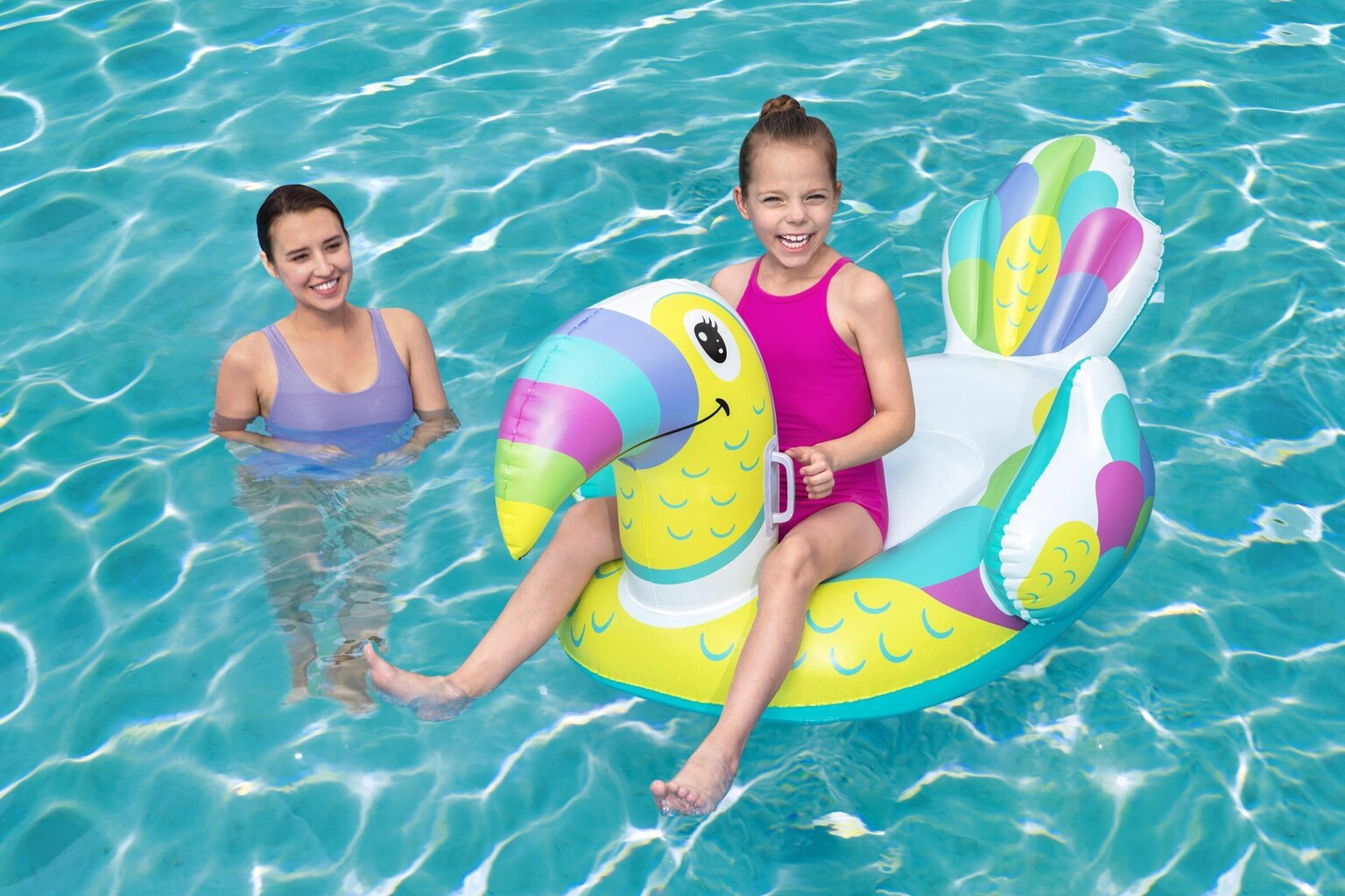 Täispuhutav madrats Bestway Toucan Pool Day Ride-On, 157x97 cm цена и информация | Täispuhutavad veemänguasjad ja ujumistarbed | hansapost.ee