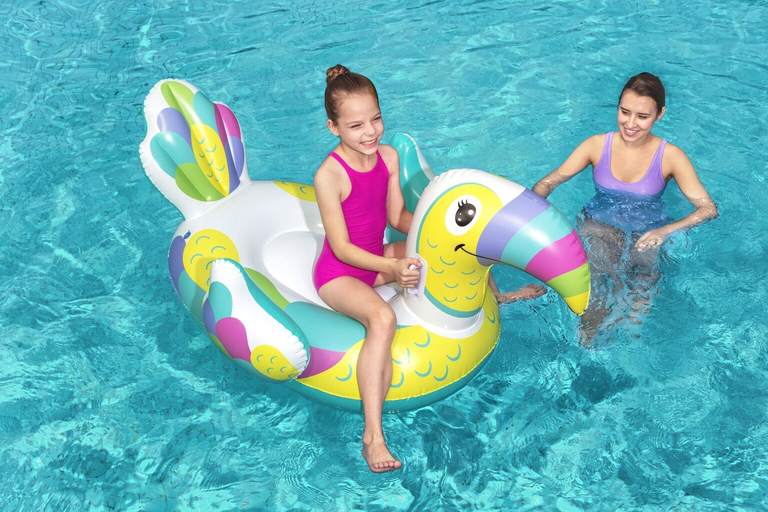 Täispuhutav madrats Bestway Toucan Pool Day Ride-On, 157x97 cm hind ja info | Täispuhutavad veemänguasjad ja ujumistarbed | hansapost.ee