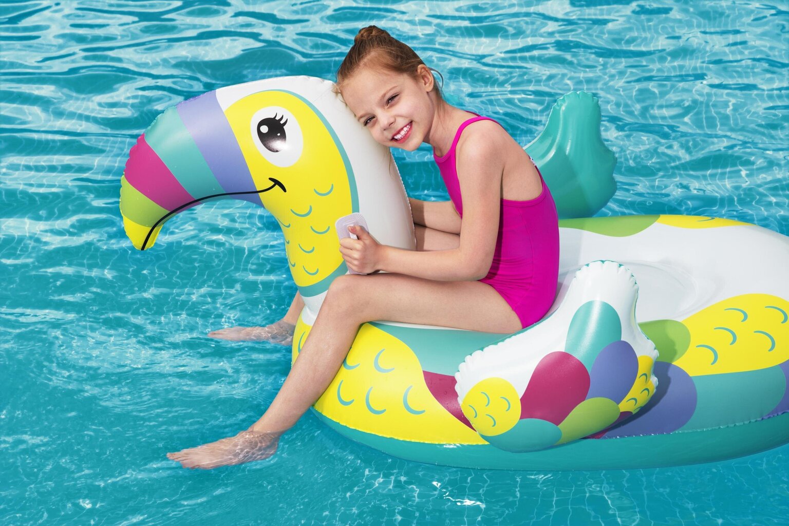 Täispuhutav madrats Bestway Toucan Pool Day Ride-On, 157x97 cm цена и информация | Täispuhutavad veemänguasjad ja ujumistarbed | hansapost.ee