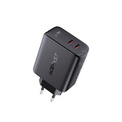 Зарядное устройство Acefast 2x USB Type C 40W, PPS, PD, QC 3.0, AFC, FCP (A9 белый) цена и информация | Зарядные устройства для телефонов | hansapost.ee