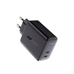 Зарядное устройство Acefast 2x USB Type C 40W, PPS, PD, QC 3.0, AFC, FCP (A9 белый) цена и информация | Зарядные устройства для телефонов | hansapost.ee