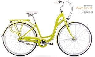 Linnajalgratas Romet Sonata 2 28" 2021, roheline цена и информация | Велосипеды | hansapost.ee