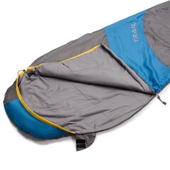 Спальный мешок Meteor Trail одноместный, серый/ синий цена и информация | Спальные мешки | hansapost.ee