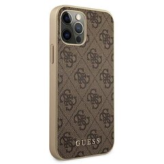 Guess GUHCP12MG4GB, telefonile iPhone 12/12 Pro, pruun hind ja info | Telefonide kaitsekaaned ja -ümbrised | hansapost.ee