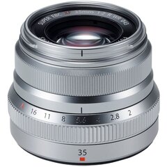 Fujinon XF 35mm f/2 R WR, silver hind ja info | Fotoaparaatide objektiivid | hansapost.ee