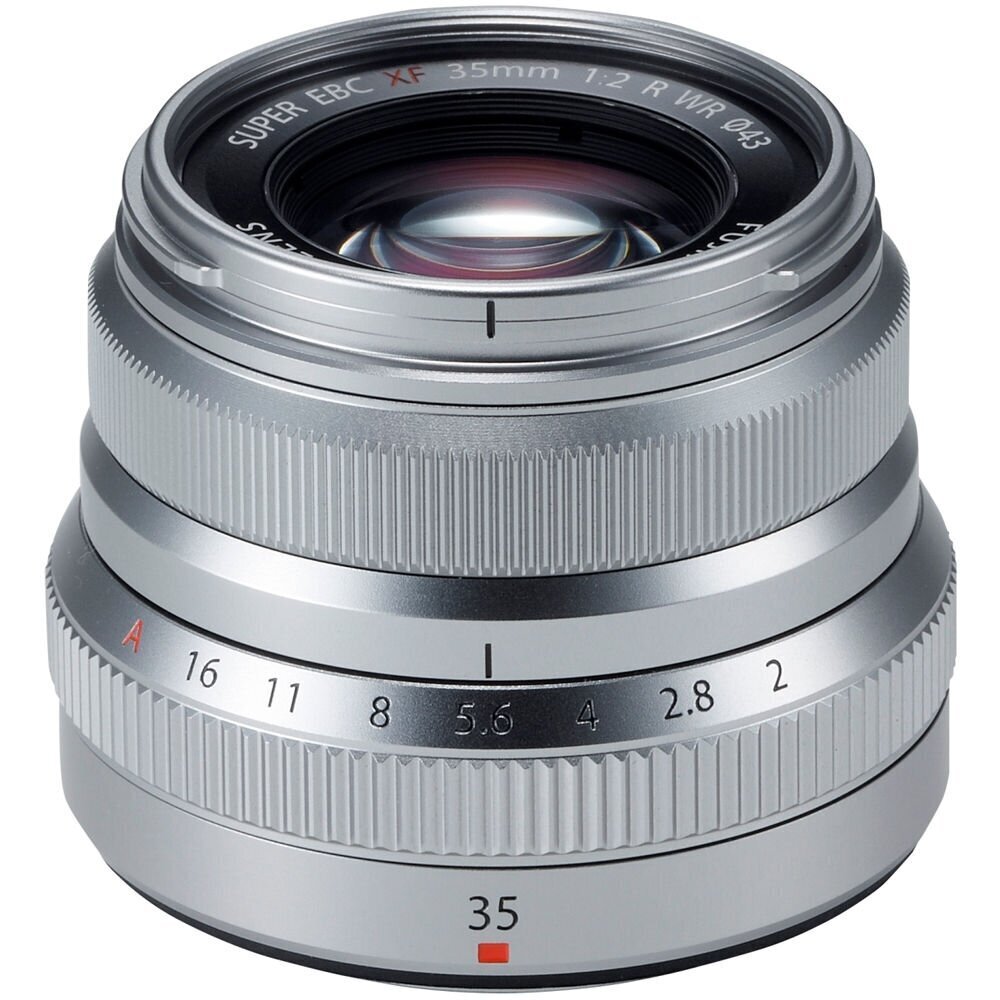 Fujinon XF 35mm f/2 R WR, silver цена и информация | Fotoaparaatide objektiivid | hansapost.ee