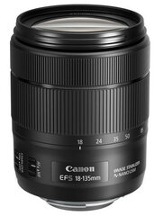 Lainurk-suumobjektiiv Canon EF-S 18-135mm f/3.5-5.6 IS USM (White box) - valge karp hind ja info | Fotoaparaatide objektiivid | hansapost.ee