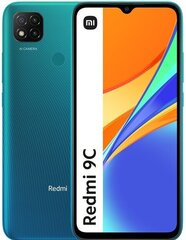 Xiaomi Redmi 9C Octa Core, 128 GB Green цена и информация | Мобильные телефоны | hansapost.ee