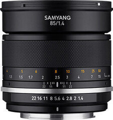 Samyang MF 85mm f/1.4 MK2 объектив для Nikon цена и информация | Samyang Мобильные телефоны, Фото и Видео | hansapost.ee