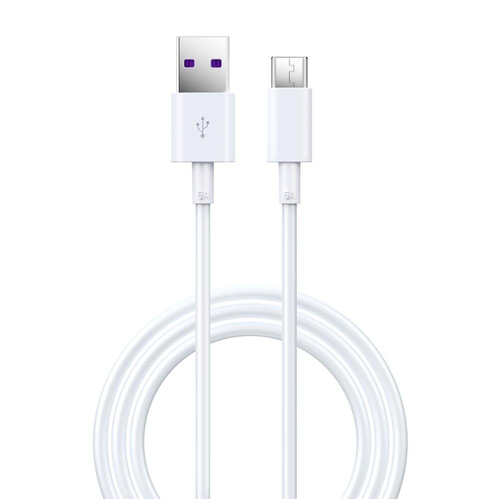 Devia cable Shark USB - USB-C 1,5 m 5A white hind ja info | Mobiiltelefonide kaablid | hansapost.ee
