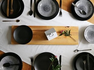 Обеденный сервиз Black Nagano, 18 частей цена и информация | Посуда, тарелки, обеденные сервизы | hansapost.ee