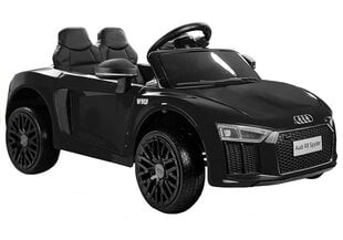 Электрический спортивный автомобиль для детей Audi R8 Spyder, черный цена и информация | Электромобили для детей | hansapost.ee