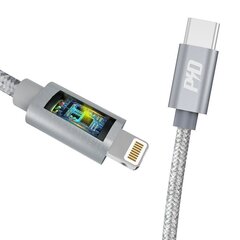 Кабель Dudao USB Type C - Lightning Power Delivery 45W, 1 м, серый (L5Pro) цена и информация | Кабели для телефонов | hansapost.ee