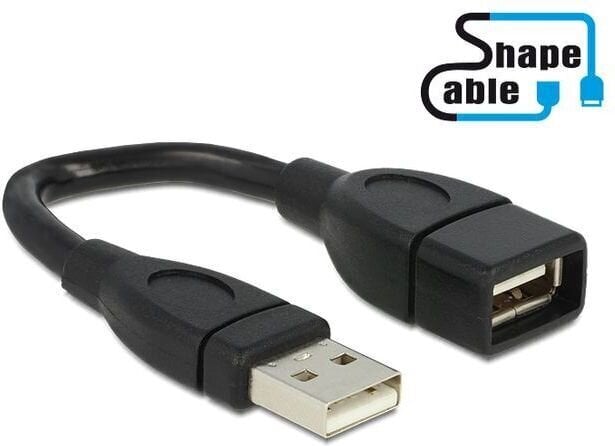 Adapter Delock USB-A, 0,15m 83497 цена и информация | USB adapterid ja jagajad | hansapost.ee