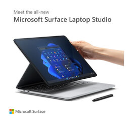 Surface Laptop Studio Win11Pro i7-11370H/16GB/512GB/RTX3050Ti 4GB/14.4 inch Commercial Platinum ABR-00009 цена и информация | Ноутбуки | hansapost.ee