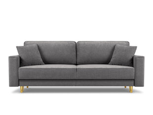 Трехместный диван Micadoni Home Dunas, цвет серый/золотой цена и информация | Диваны | hansapost.ee