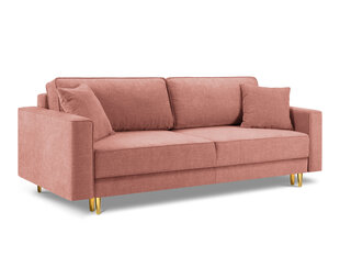 Трехместный диван Micadoni Home Dunas, розовый/золотой цена и информация | Диваны | hansapost.ee