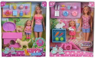 Кукла с животными СТЕФФИ И ЭВИ  цена и информация | Игрушки для девочек | hansapost.ee