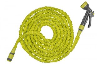 Шланг садовый растягивающийся с насадкой Bradas Trick Hose 7,5м-22м, зеленоватый цена и информация | Оборудование для полива | hansapost.ee