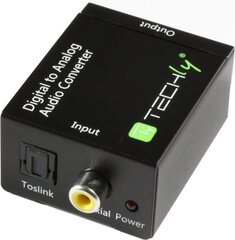 Преобразователь аудиосигнала Techly Toslink SPDIF коаксиальный в аналоговый RCA L/R цена и информация | Адаптеры и USB-hub | hansapost.ee