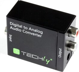 Преобразователь аудиосигнала Techly Toslink SPDIF коаксиальный в аналоговый RCA L/R цена и информация | Адаптеры и USB-hub | hansapost.ee