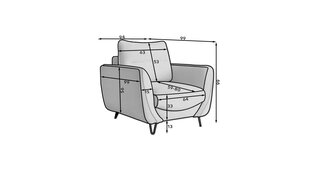 Кресло NORE Silva, темно-серое цена и информация | Кресла | hansapost.ee