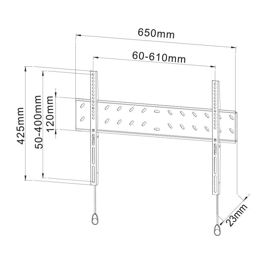 Stationary Slim TV Mount Stell SHO2021 hind ja info | Teleri seinakinnitused ja hoidjad | hansapost.ee