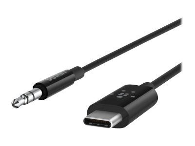 Belkin F7U079bt03-BLK, Aux 3.5 mm/USB-C, 0.9 m hind ja info | Juhtmed ja kaablid | hansapost.ee