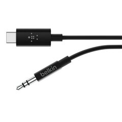 Belkin F7U079bt03-BLK, Aux 3.5 mm/USB-C, 0.9 m цена и информация | Кабели и провода | hansapost.ee