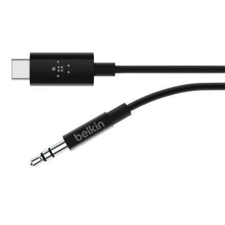 Belkin F7U079bt03-BLK, Aux 3.5 mm/USB-C, 0.9 m hind ja info | Juhtmed ja kaablid | hansapost.ee