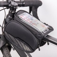 Waterproof bicycle frame bag with a removable phone case black hind ja info | Oem Mobiiltelefonid, fotokaamerad, nutiseadmed | hansapost.ee