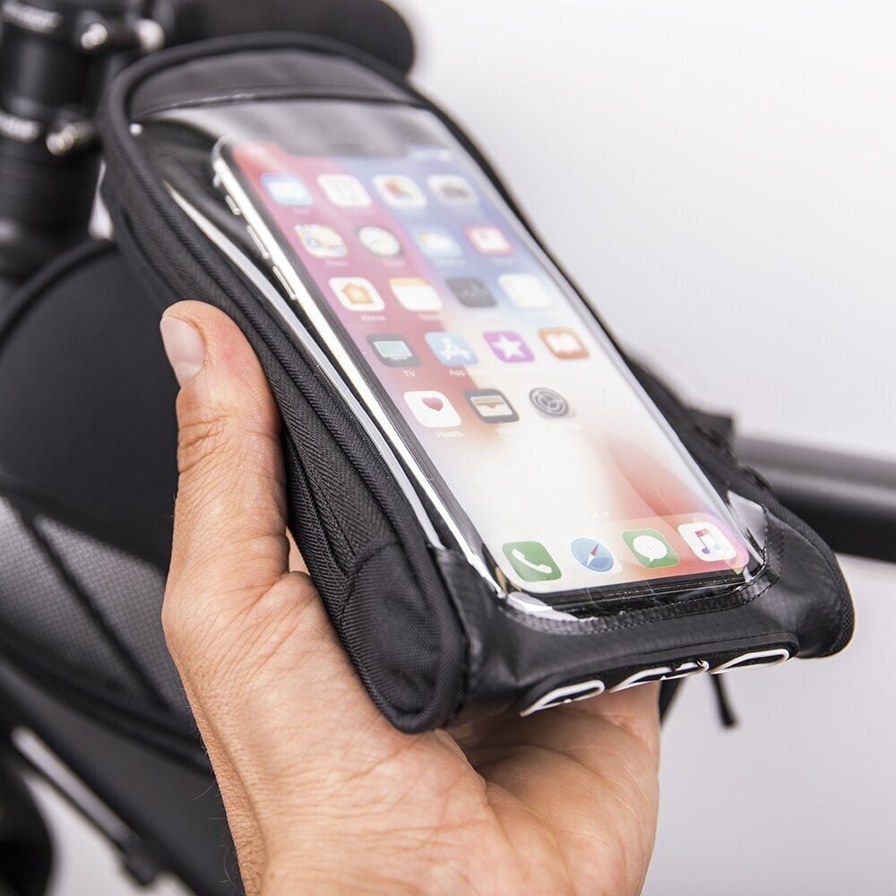 Waterproof bicycle frame bag with a removable phone case black hind ja info | Telefonihoidjad | hansapost.ee