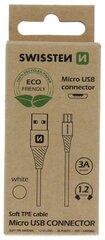 Кабель для зарядки и переноса данных Swissten Eco Friendly Fast Charge 3A Micro USB, 1.2 м цена и информация | Borofone 43757-uniw | hansapost.ee