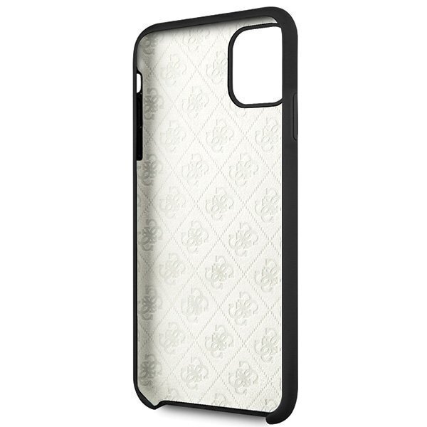 Telefoni korpus Guess GUHCN65LS4GBK 4G Tone On Tone hard back cover case for Apple iPhone 11 Pro Max Black hind ja info | Telefonide kaitsekaaned ja -ümbrised | hansapost.ee