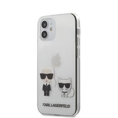 Telefoniümbris Karl Lagerfeld Karl & Choupette Apple iPhone 12 Mini, läbipaistev hind ja info | Telefonide kaitsekaaned ja -ümbrised | hansapost.ee