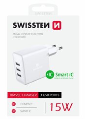 Swissten Smart IC 22052100 цена и информация | Зарядные устройства для телефонов | hansapost.ee