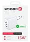 Swissten Smart IC 3x USB 3А 15W цена и информация | Laadijad mobiiltelefonidele | hansapost.ee