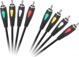 Cabletech KPO4003, RCA, 3 м цена и информация | Кабели и провода | hansapost.ee