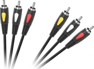 Cabletech KPO4002, RCA, 3 м цена и информация | Кабели и провода | hansapost.ee